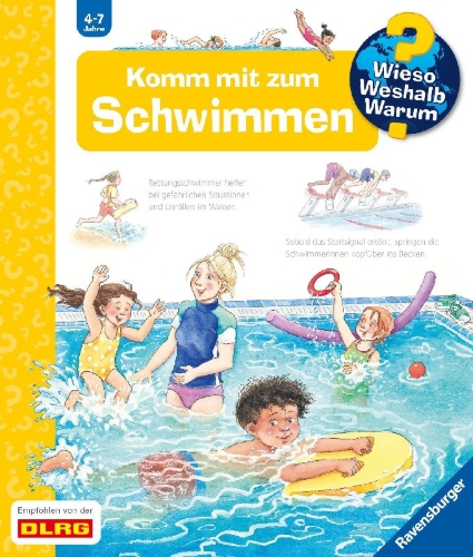 Buchcover und Innenansicht für das Buch: Wieso? Weshalb? Warum? Band 26 - Komm mit zum Schwimmen