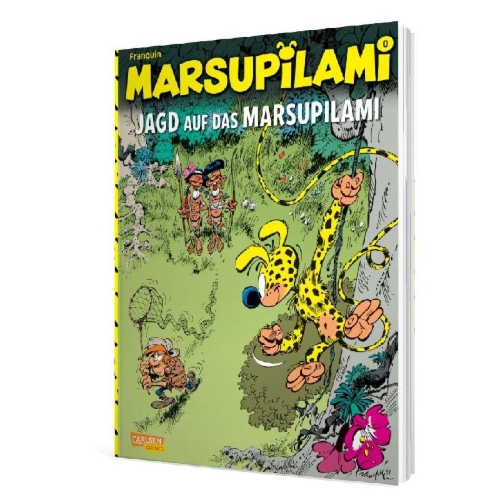Buchcover und Innenansicht für das Buch: Marsupilami 0 - Capturez un Marsupilami