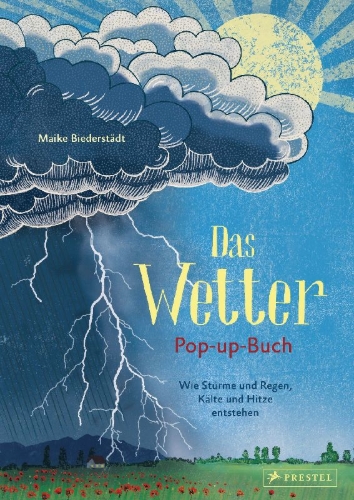 Buchcover und Innenansicht für das Buch: Das Wetter. Pop-up-Buch