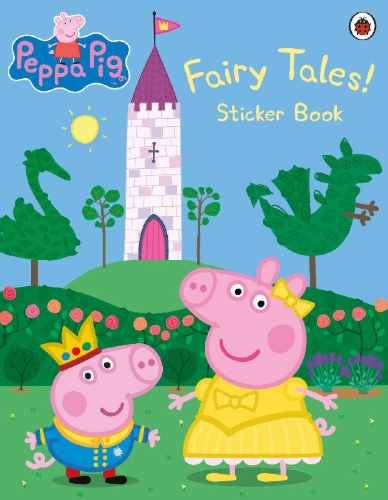 Buchcover und Innenansicht für das Buch: Peppa Pig: Fairy Tales! Sticker Book