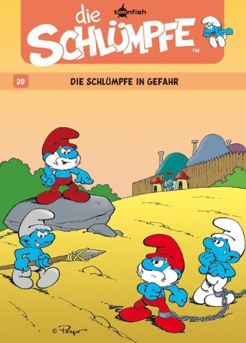 Buchcover und Innenansicht für das Buch: Les Schtroumpfs