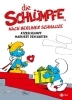 Buchcover und Innenansicht für das Buch: Die Schlümpfe nach Berliner Schnauze: Atzeschlumpf markiert den Harten