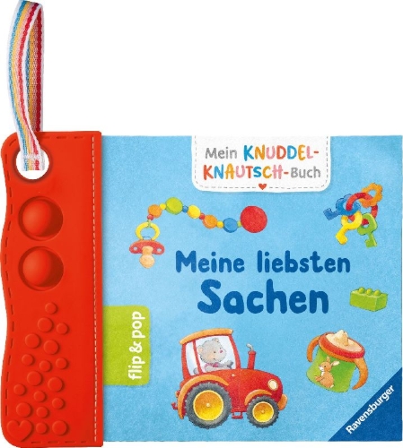 Buchcover und Innenansicht für das Buch: Mein Knuddel-Knautsch-Buch - flip&pop. Meine liebsten Sachen