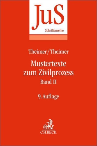 Buchcover und Innenansicht für das Buch: Mustertexte zum Zivilprozess Band II: Besondere Verfahren erster und zweiter Instanz, Relationstechnik