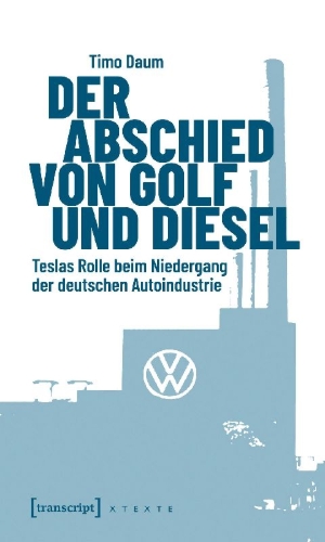 Buchcover und Innenansicht für das Buch: Der Abschied von Golf und Diesel