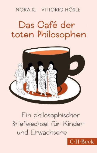 Buchcover und Innenansicht für das Buch: Das Café der toten Philosophen