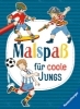 Buchcover und Innenansicht für das Buch: Malspaß für coole Jungs ab 4 Jahren