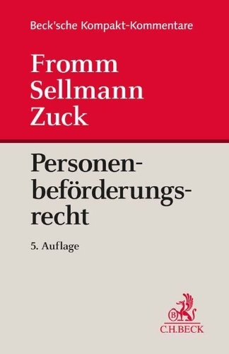 Buchcover und Innenansicht für das Buch: Personenbeförderungsrecht