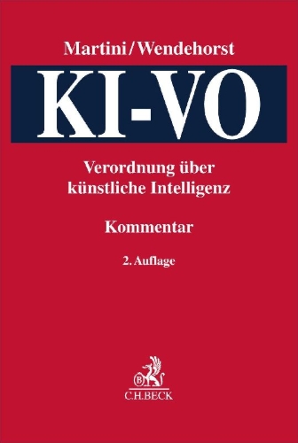 Buchcover und Innenansicht für das Buch: KI-VO: Verordnung über künstliche Intelligenz