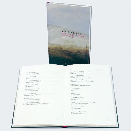 Buchcover und Innenansicht für das Buch: Dass uns findet, wer will