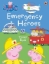 Buchcover und Innenansicht für das Buch: Peppa Pig: Emergency Heroes Sticker Book