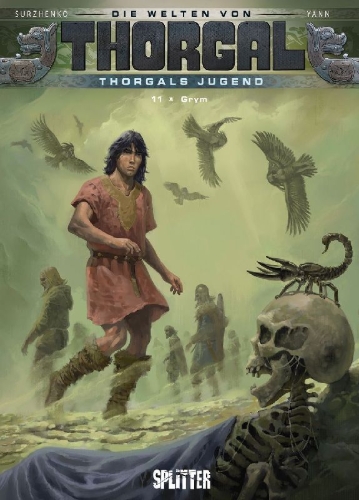 Buchcover und Innenansicht für das Buch: Die Welten von Thorgal - Thorgals Jugend. Band 11