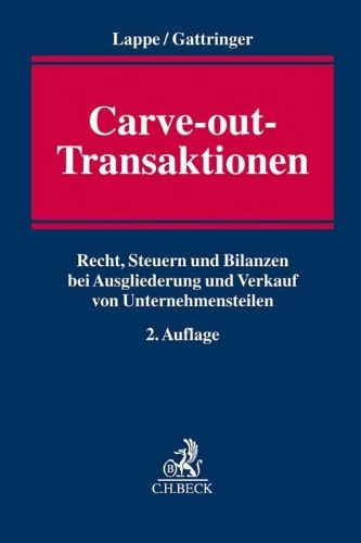 Buchcover und Innenansicht für das Buch: Carve-out-Transaktionen