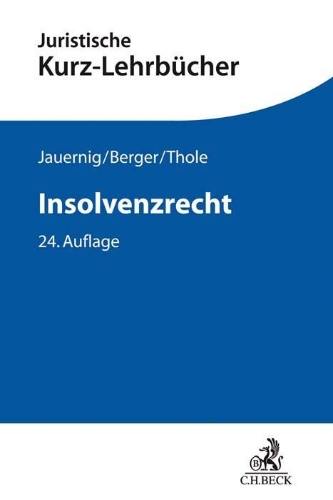 Buchcover und Innenansicht für das Buch: Insolvenzrecht
