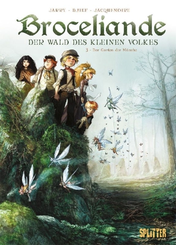 Buchcover und Innenansicht für das Buch: Brocéliande - Forêt du petit peuple