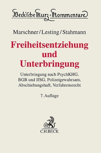 Buchcover und Innenansicht für das Buch: Freiheitsentziehung und Unterbringung