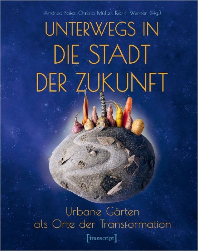Buchcover und Innenansicht für das Buch: Unterwegs in die Stadt der Zukunft