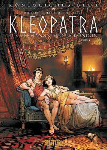 Buchcover und Innenansicht für das Buch: Königliches Blut: Kleopatra. Band 4
