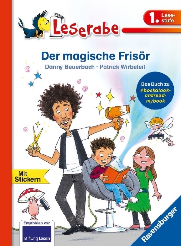 Buchcover und Innenansicht für das Buch: Der magische Frisör - Leserabe 1. Klasse - Erstlesebuch für Kinder ab 6 Jahren