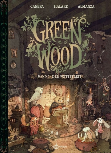 Buchcover und Innenansicht für das Buch: Au chant des grenouilles 2