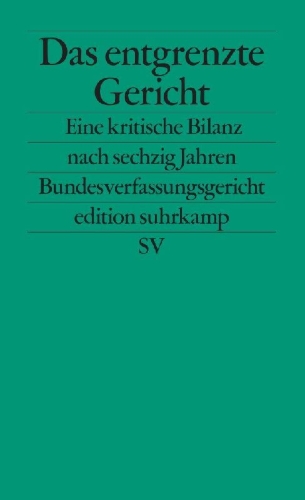 Buchcover und Innenansicht für das Buch: Das entgrenzte Gericht