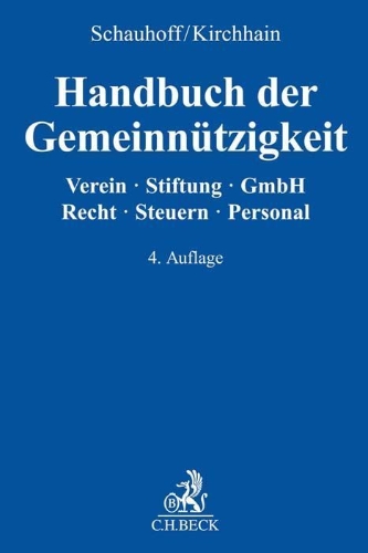 Buchcover und Innenansicht für das Buch: Handbuch der Gemeinnützigkeit