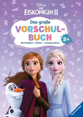Buchcover und Innenansicht für das Buch: Disney Die Eiskönigin 2: Das große Vorschulbuch