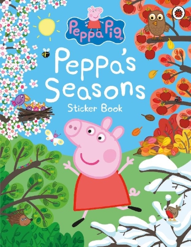 Buchcover und Innenansicht für das Buch: Peppa Pig: Peppa's Seasons Sticker Book