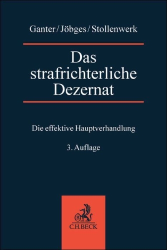Buchcover und Innenansicht für das Buch: Das strafrichterliche Dezernat