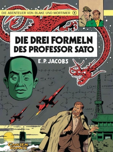 Buchcover und Innenansicht für das Buch: LES TROIS FORMULES DU PROFESSEUR SATO