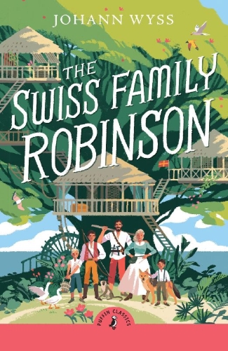 Buchcover und Innenansicht für das Buch: The Swiss Family Robinson