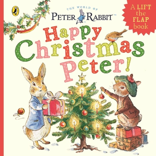 Buchcover und Innenansicht für das Buch: Peter Rabbit: Happy Christmas Peter