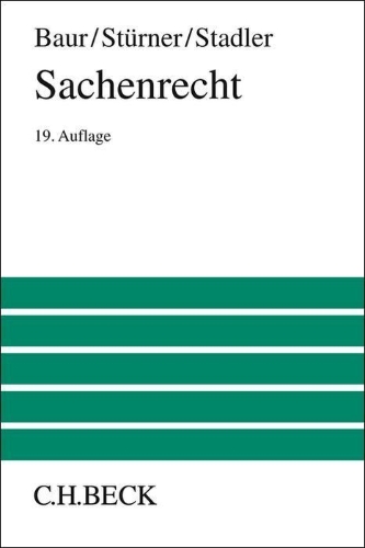 Buchcover und Innenansicht für das Buch: Sachenrecht