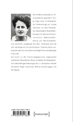 Buchcover und Innenansicht für das Buch: Widerstand und Biografie