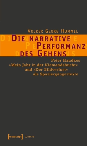 Buchcover und Innenansicht für das Buch: Die narrative Performanz des Gehens
