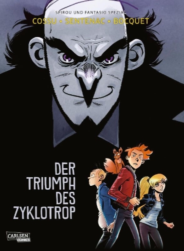 Buchcover und Innenansicht für das Buch: Le Triomphe de Zorglub