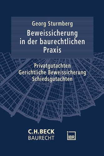 Buchcover und Innenansicht für das Buch: Die Beweissicherung in der baurechtlichen Praxis