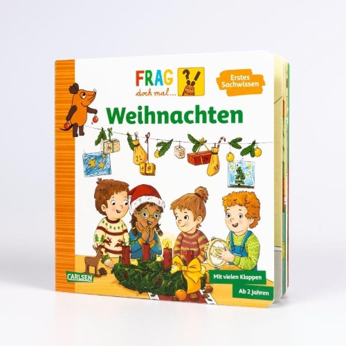 Buchcover und Innenansicht für das Buch: Frag doch mal ... die Maus: Weihnachten