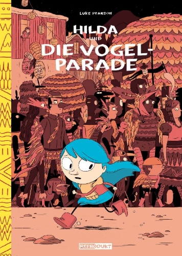 Buchcover und Innenansicht für das Buch: Hilda und die Vogelparade