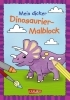 Buchcover und Innenansicht für das Buch: Mein dicker Dinosaurier-Malblock