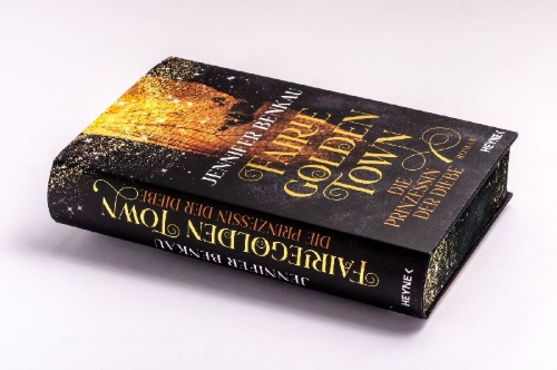 Buchcover und Innenansicht für das Buch: Fairiegolden Town - Die Prinzessin der Diebe