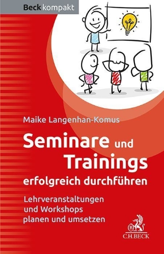 Buchcover und Innenansicht für das Buch: Seminare und Trainings erfolgreich durchführen