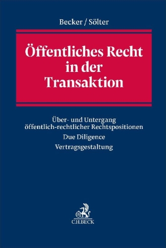 Buchcover und Innenansicht für das Buch: Öffentliches Recht in der Transaktion