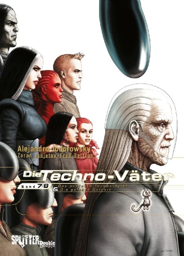 Buchcover und Innenansicht für das Buch: Die Techno-Väter. Doppelband 7 + 8