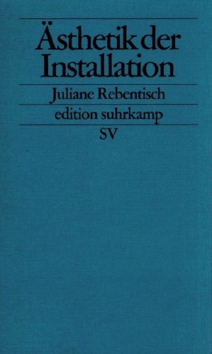 Buchcover und Innenansicht für das Buch: Ästhetik der Installation