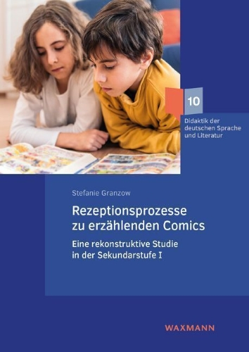 Buchcover und Innenansicht für das Buch: Rezeptionsprozesse zu erzählenden Comics
