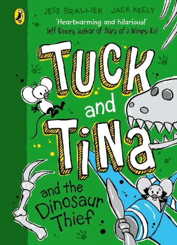 Buchcover und Innenansicht für das Buch: Tuck and Tina and the Dinosaur Thief