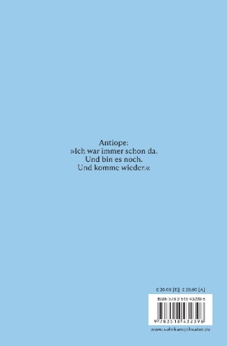 Buchcover und Innenansicht für das Buch: Antiope