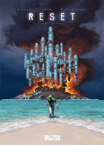 Buchcover und Innenansicht für das Buch: Reset. Band 4