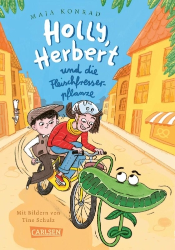 Buchcover und Innenansicht für das Buch: Holly, Herbert und die Fleischfresserpflanze